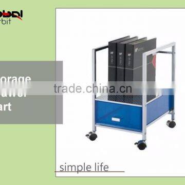 Rolling Office File Documents Holder With KD Drawer Organizer Trolley Cart photo-2