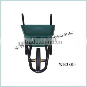Heavy Duty Metal Tray Green Color Wheelbarrow For Sale photo-3