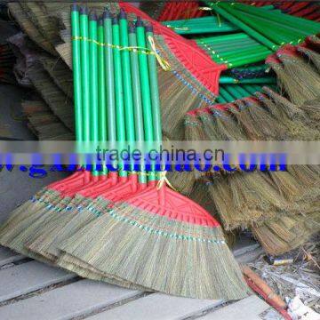 Flower Grass Hand Broom with PVC Coated Handle and Dustpan