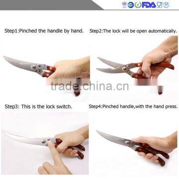 Manufacturers Selling Chicken Bone Cut Wooden Kitchen Scissors High-end Gift Box photo-6
