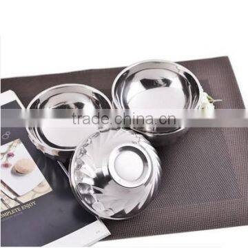 Top Quality Round Stainless Steel Salad Bowl Set photo-3