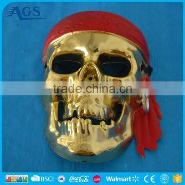 holloween mask skull heads gold face mask designs