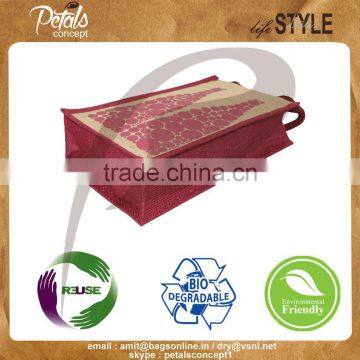 PP Laminated Two Bottle Jute Wine Bag - for Wholesale From India photo-4