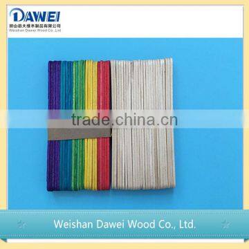 eco-friendly wood ice cream sticks colored