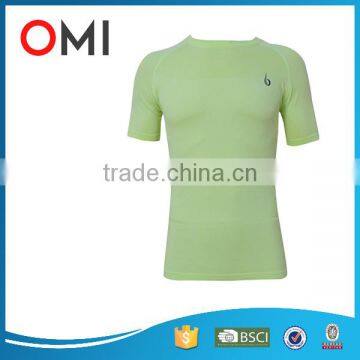 Custom mens seamless gym T-shirt dri fit workout wear