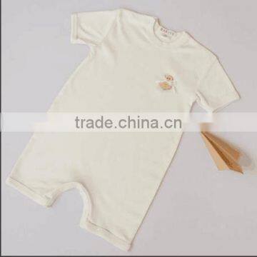 silk knitted soild color baby romper