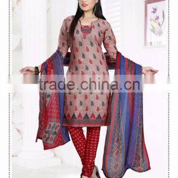 Glamour Looks Cool Cotton Readymade Designer Printed Suits