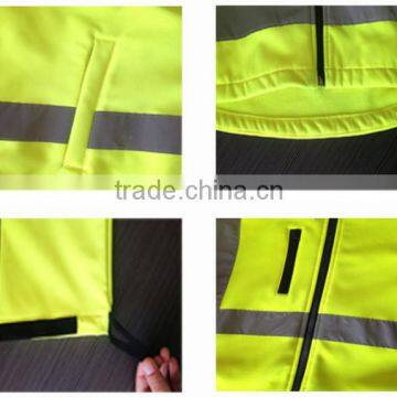 Waterproof Breathable High Visibility Winter Safety Shell Jacket photo-6