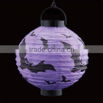 Halloween Party Supplies Handmade Paper Pumpkin Paper Lantern Holiday Decorative Hanging Lamp Halloween Lamp photo-3