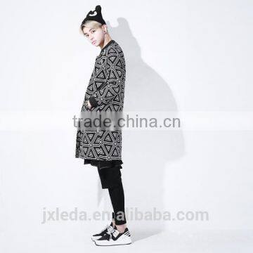 2016 Long Slim Cotton Print Coat photo-5