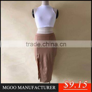 MGOO Fast Selling Stocklots Cheap Price High Slit Women Clothing Adults Washable dress African Dress Z494