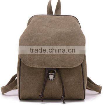 Zm35605a Vintage Women Sport Bags Casual Canvas School Backpack photo-4