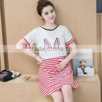 Zm30532a 2016 Latest Women Nursing Dresses Fashion Maternity Clothes Wholesale photo-3