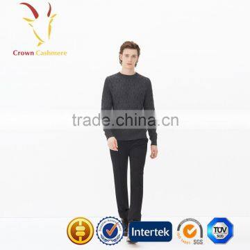 Hot Sale Cable New Design Plain Sweaters Pullover for Men photo-3