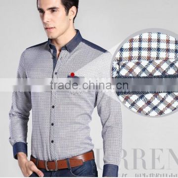 non iron men's shirt conttrast pocket