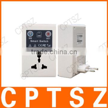 Mobile GSM wireless remote control remote control switch socket intelligent remote control European standard socket