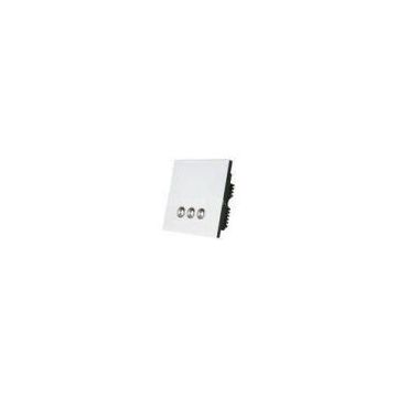 White 3 Key Remote Control Wireless Light Switches For Smart Home