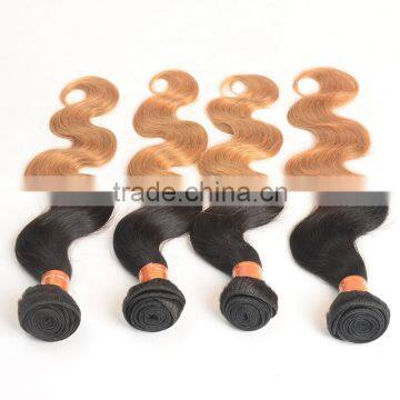 Wholease 1b/27 Color Sew in Human Hair Weave Ombre Hair , Brazilian Hair photo-2