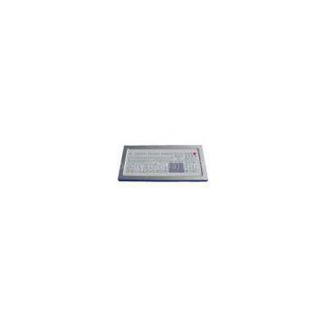 IP68 dynamic industrial membrane keyboard with ruggedized touchpad and numerical keypad and function
