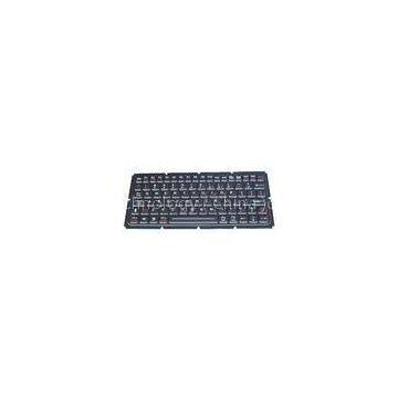 illuminated IP65 dynamic ruggedized silicone industrial 83 key keyboard for military