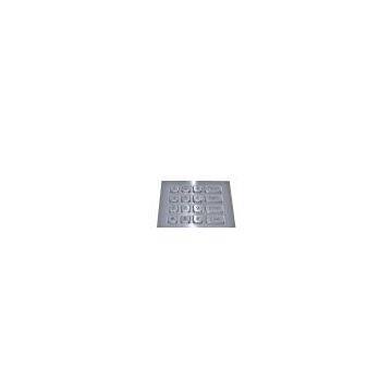 Vandalproof stainless steel public phone numeric keypad