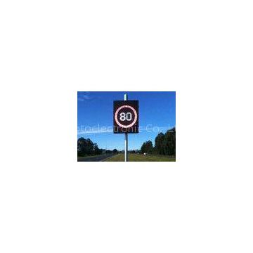 Local Temporary LED Speed Limit Signs Rear LED Indicator For Notice 800mm(H)X800mm(W)X150mm(D)