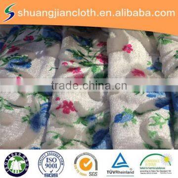 Flower Design Brushed Woven Fabric for Home Textile photo-2