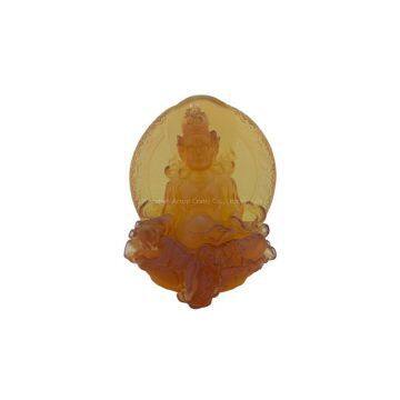 Liu li (Colored Glaze) Yellow Mammon