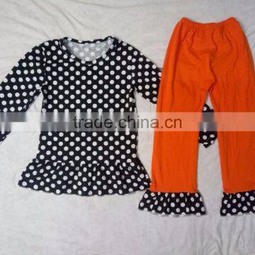 Girls Autumn Clothing Set Casual Patched on Knee Children Wear Fancy Kids Stylish Suits Wholesale Children's Boutique Clothing photo-3