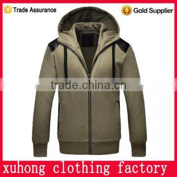 fashion custom sport zipper men hoodie jacket outwear wholesale