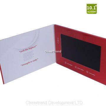 10 pollice Schermo LCD A Colori Video Brochure Con touch screen da 10