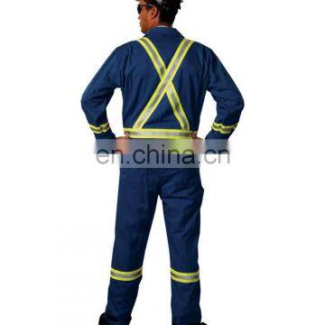 Custom Used Men Fire Retardant Aramid Oil Field Coverall With Reflective Tape photo-6