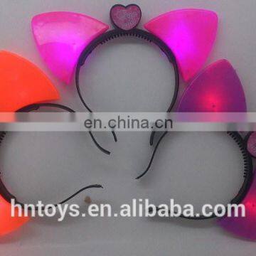 party flash toys plastic cat ear hairpin