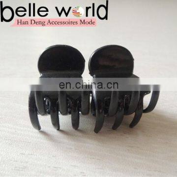 Small Size Wholesale Black Hair Claw Hairpin Accessories Factory Kids Plastic