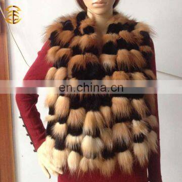 Wholesale Genuine Rex Rabbit And Fox Fur Scarf