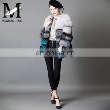 2016 Top Grade Elegant Luxury Winter Warm Real Fox Fur Coat Jacket photo-6