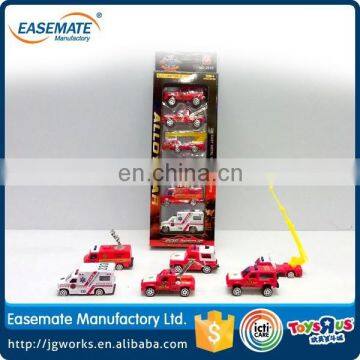 Lovely die cast metal Sliding Alloy city Fire Set toys car