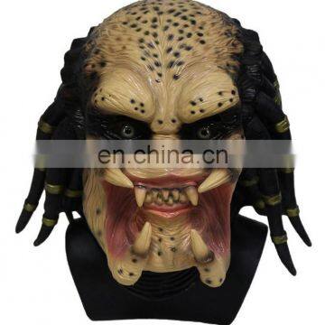 High Quality Soft Latex Party Fancy Dress Horror Halloween Cosplay Props Alien Predator Mask