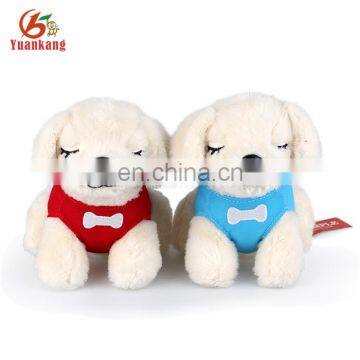 ICTI factory wholesale 25cm plush soft pug-dog toy with shirt