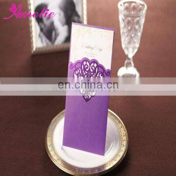 ACW2009 Purple Color Wholesale Paper Wedding Invitations