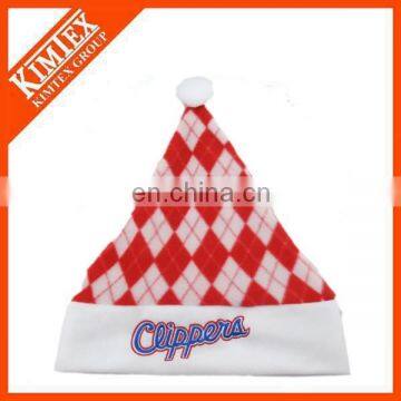 Wholesale cheap and hot selling fleece santa hat