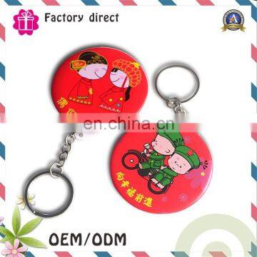 Hot Selling Christmas Decoration New Design Custom Logo Mini Mirror Keychain photo-5