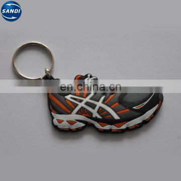 Promotional custom shoe rubber pvc key chain