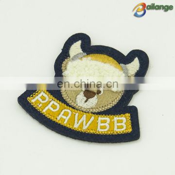 Fashion bear patches iron sew on kids clothes, cute embroidered towels patches