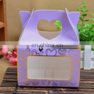 Empty Decorative Paper Gift Box With Clear Pvc Window
