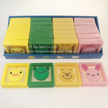 Kids Square Shape Animal Cartoon Handmade Soap Customize Children Soap for Whole Body