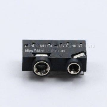 Computer Audio Audio Double Hole 9 Feet Vertical Pin 3.5mm Earphone Jack photo-2