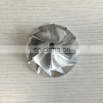 CT20B 17291-17040 45.90/64.89mm 6+6 blades Turbo aluminum 2618/milling/billet compressor wheel for 17201-17040