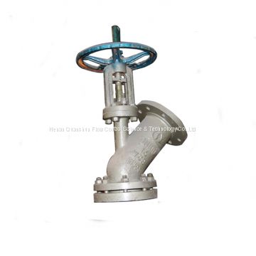 Flush Bottom Y Type Globe Valve