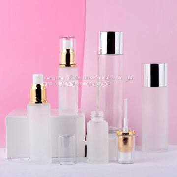Wholesale 50G Logo Printing Cosmetic Packaging Aluminium Pump Skin Care Set